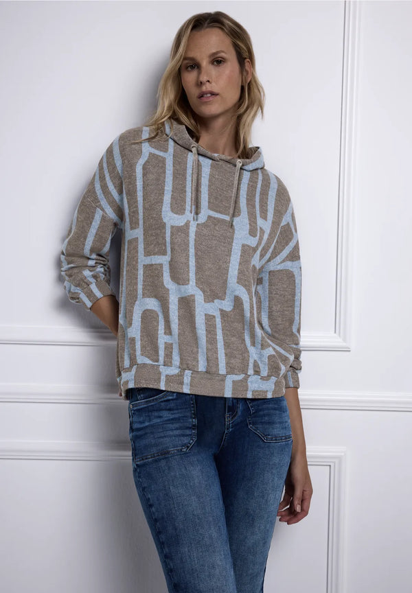 Street One 'Gemustertes Hoodie Shirt' A324424-27149