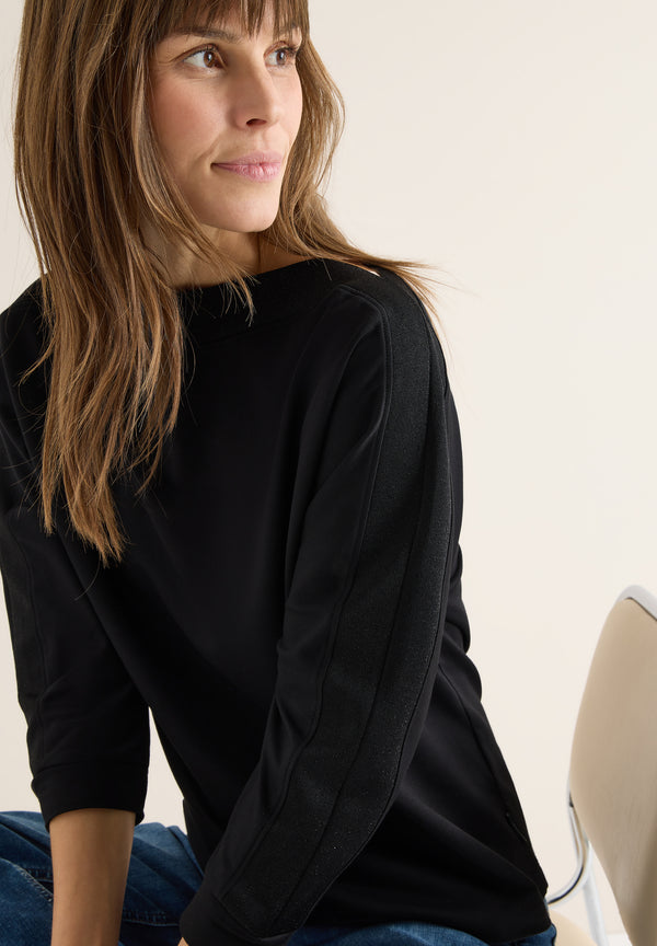 CECIL 'Batwing Shirt mit Tape' B324293-10001