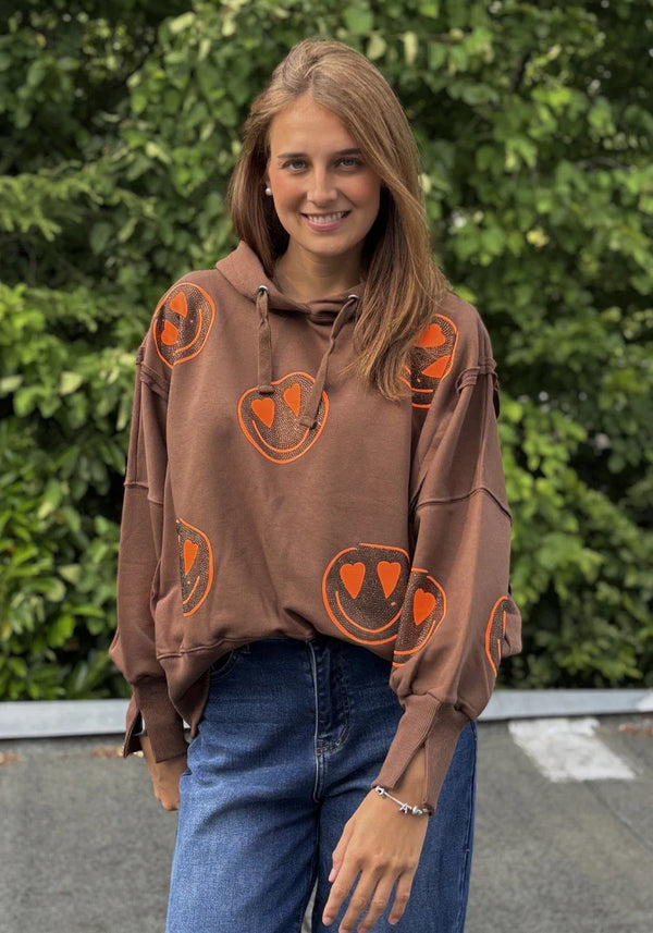 miss goodlife 'Hoodie Wide Heartface Allover Strass' MG13274-275