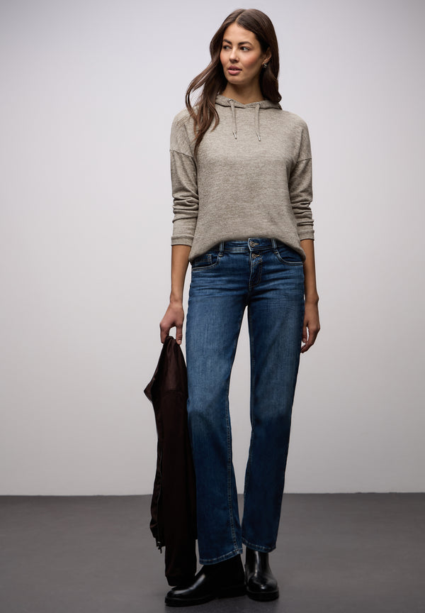 Street One 'Melange Hoodie Shirt' A324400-17463